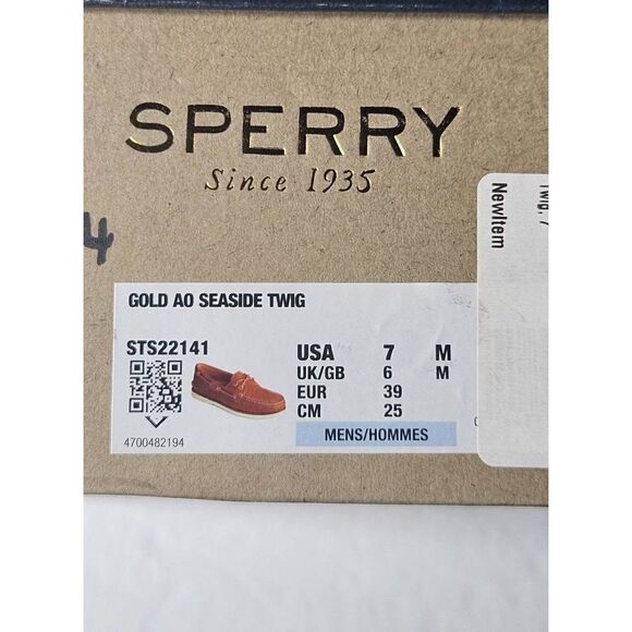 Sperry Gold Cup AO boat shoes Nwb